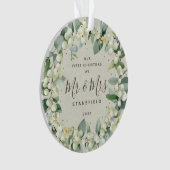 Snowberries - Unser Erster Weihnachtsmann & Foto Ornament (Vorderseite)