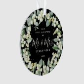 Snowberries - Unser Erster Weihnachtsmann & Foto Ornament (Vorderseite)