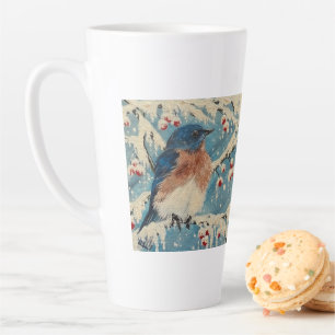 Snowberry Bluebird Candle Milchtasse