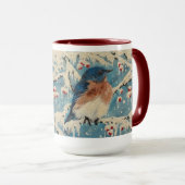 Snowberry Bluebird Candle Tasse (VorderseiteRechts)