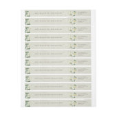 Snowberry + Eukalyptus Holiday Rücksendeadresse (Bogen)