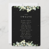 Snowberry+Eukalyptus Tischnummer Sitzkarte (Rückseite)