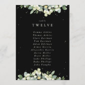 Snowberry+Eukalyptus Tischnummer Sitzkarte (Rückseite)