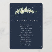 Snowberry+Eukalyptus Tischnummer Sitzkarte (Rückseite)