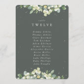 Snowberry+Eukalyptus Tischnummer Sitzkarte (Rückseite)