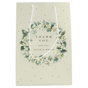 Snowberry+Eukalyptus Weihnachten/Feiertag Vielen D Mittlere Geschenktüte