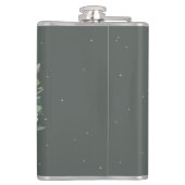 Snowberry & Eukalyptus Wreath Personalisierte Hoch Flachmann (Rückseite)