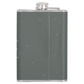 Snowberry & Eukalyptus Wreath Personalisierte Hoch Flachmann (Rückseite)