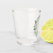 Snowberry & Eukalyptus Wreath Personalisierte Hoch Schnapsglas (Links)