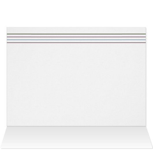 "Snowberry" Note Card - Gatti Liberi Collection (Innenansicht Horizontal (Oben))