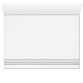 "Snowberry" Note Card - Gatti Liberi Collection (Innenansicht Horizontal (Unten))