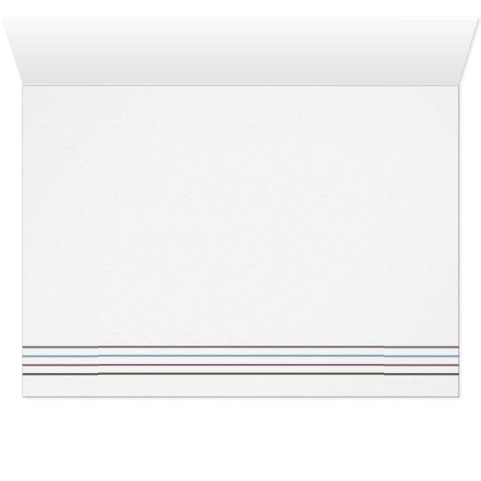 "Snowberry" Note Card - Gatti Liberi Collection (Innenansicht Horizontal (Unten))