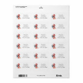 Snowbird Flamingo, Brauch Adressaufkleber (Vorne)