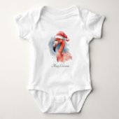 Snowbird Flamingo, Brauch Baby Strampler (Vorderseite)