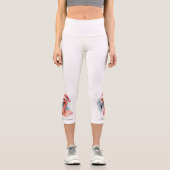 Snowbird Flamingo, Brauch Capri Leggings (Vorderseite)