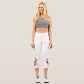 Snowbird Flamingo, Brauch Capri Leggings (Vorderseite)