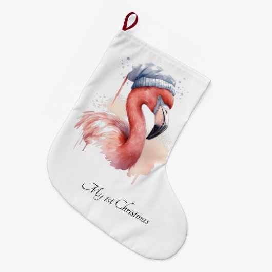 Snowbird Flamingo, Brauch Großer Weihnachtsstrumpf (Vorderansicht (hängend))