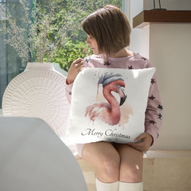 Snowbird Flamingo, Brauch Kissen (Von Creator hochgeladen)