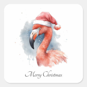 Snowbird Flamingo, Brauch Quadratischer Aufkleber