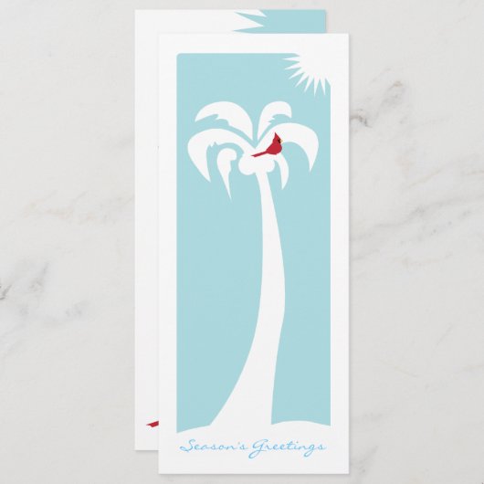 Snowbird-Frohe Festtage Feiertagskarte (Vorne/Hinten)