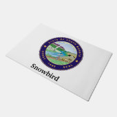 Snowbird personifizieren fußmatte (Schrägansicht)