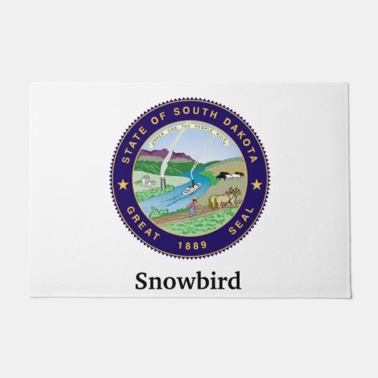 Snowbird personifizieren fußmatte (Vorderseite)