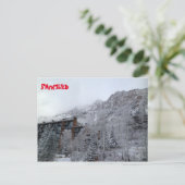 Snowbird Postkarte (Stehend Vorderseite)