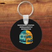 Snowbird Status Permanently Defrosted Rv Camng Ret Schlüsselanhänger (Vorderseite)