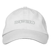 Snowbird-Stickmütze Bestickte Kappe (Vorderseite)