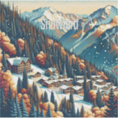 Snowbird Utah 3 Zoll Vinyl Sticker (Vorderseite)