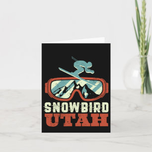 Snowbird Utah Mountain Vintages Retro Skifahren un Karte
