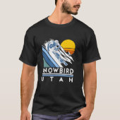 Snowbird Utah Retro Ski T-Shirt (Vorderseite)