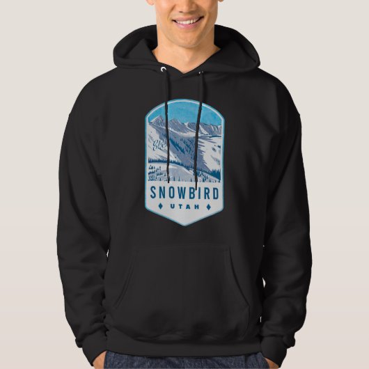 Snowbird Utah Ski Abzeichen Hoodie (Vorderseite)
