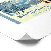 Snowbird Utah Skigebiet Felsgebirge Poster (Ecke)