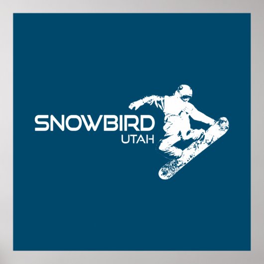Snowbird Utah Snowboarder Poster (Vorne)