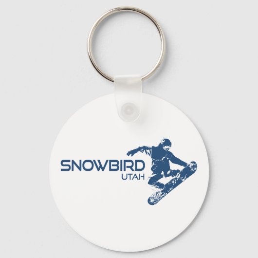 Snowbird Utah Snowboarder Schlüsselanhänger (Vorderseite)