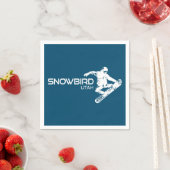 Snowbird Utah Snowboarder Serviette (Beispiel)