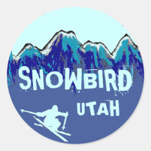 Snowbird Utah Snowboarder Sticker