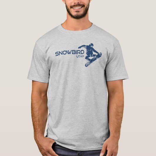 Snowbird Utah Snowboarder T-Shirt (Vorderseite)