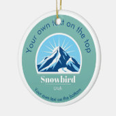 Snowbird Utah USA Skigebiet Weihnachten Keramik Ornament (Links)