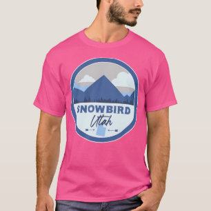 Snowbird Utah Ut Mountains Abzeichen Wandern Souve T-Shirt