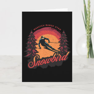 Snowbird Utah Wasatach Range Schnee Skifahren Karte