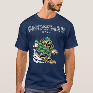 Snowbird UtahFunny Snowboarden Bierhops T-Shirt