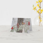 SnowBirds Karte (Gelbe Blume)