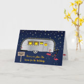 Snowbird's New Years Greetings Karte (Gelbe Blume)