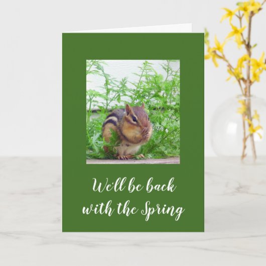 Snowbird's return karte (Gelbe Blume)