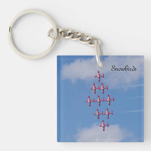 Snowbirds zweiseitige Schlüsselkette Schlüsselanhänger (Vorderseite)