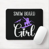 Snowboader Snowboard Girl Funny Girl Mousepad (Mit Mouse)