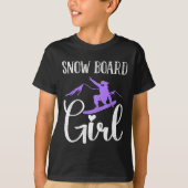 Snowboader Snowboard Girl Funny Girl T-Shirt (Vorderseite)