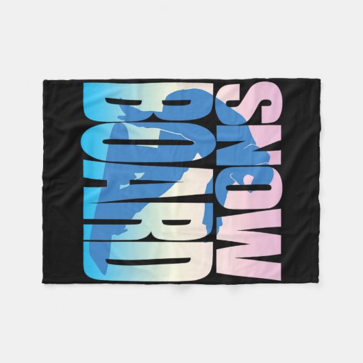 Snowboard3 Fleecedecke (Vorderseite (Horizontal))